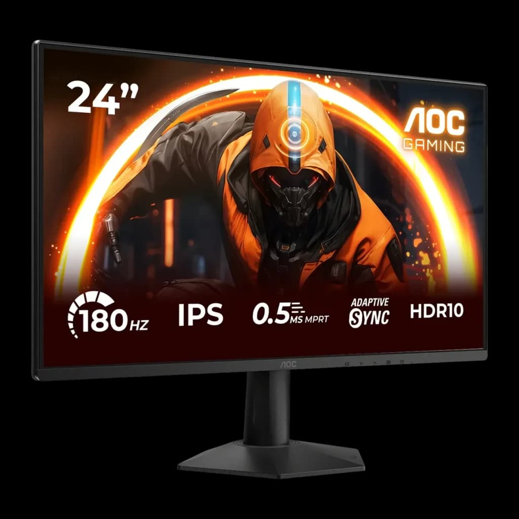 Monitor AOC 23.8 polegadas 180Hz Full HD IPS Preto 24G50F - ecrã com personagem gaming, especificações 180Hz