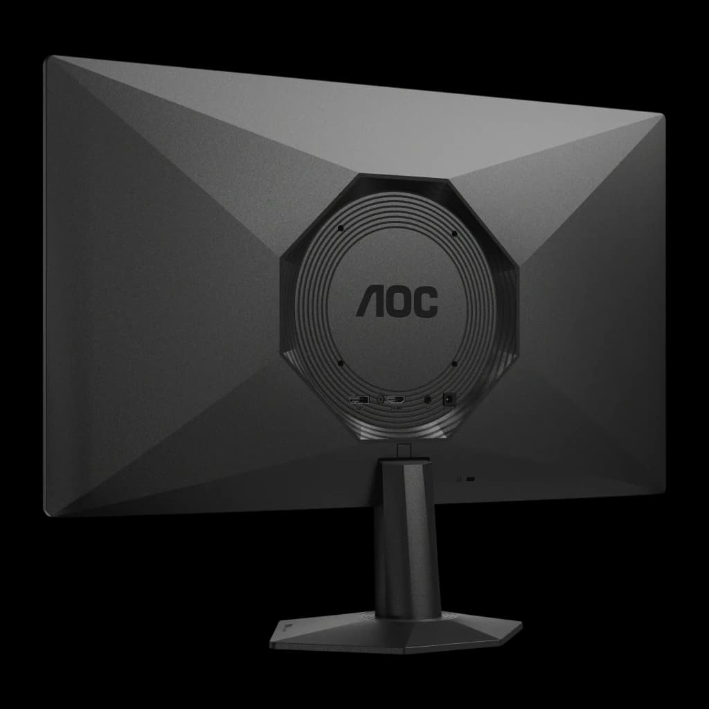 Monitor AOC 23.8 polegadas 180Hz Full HD IPS Preto 24G50F - painel traseiro geométrico com hub octogonal AOC