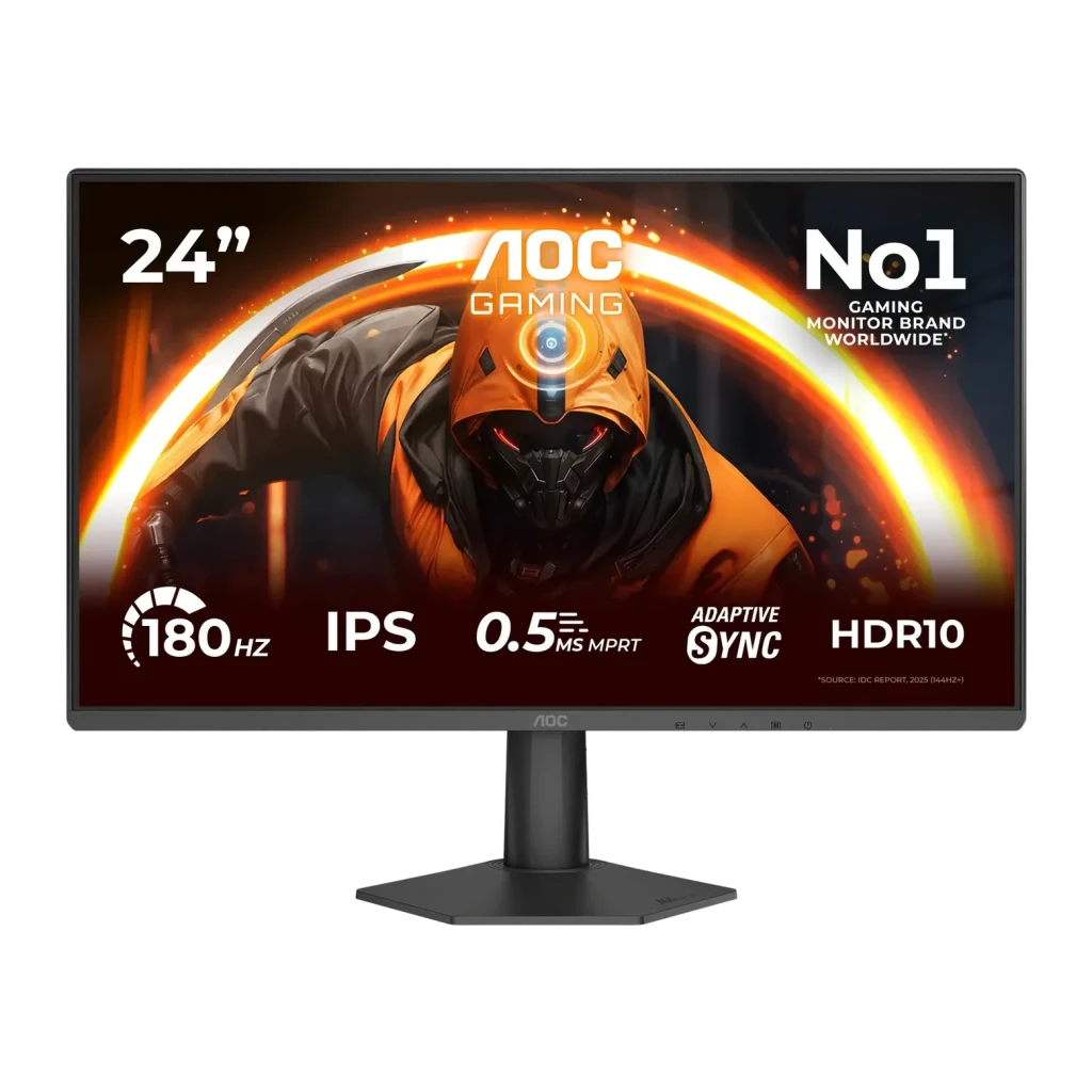 Monitor AOC 23.8 polegadas 180Hz Full HD IPS Preto 24G50F