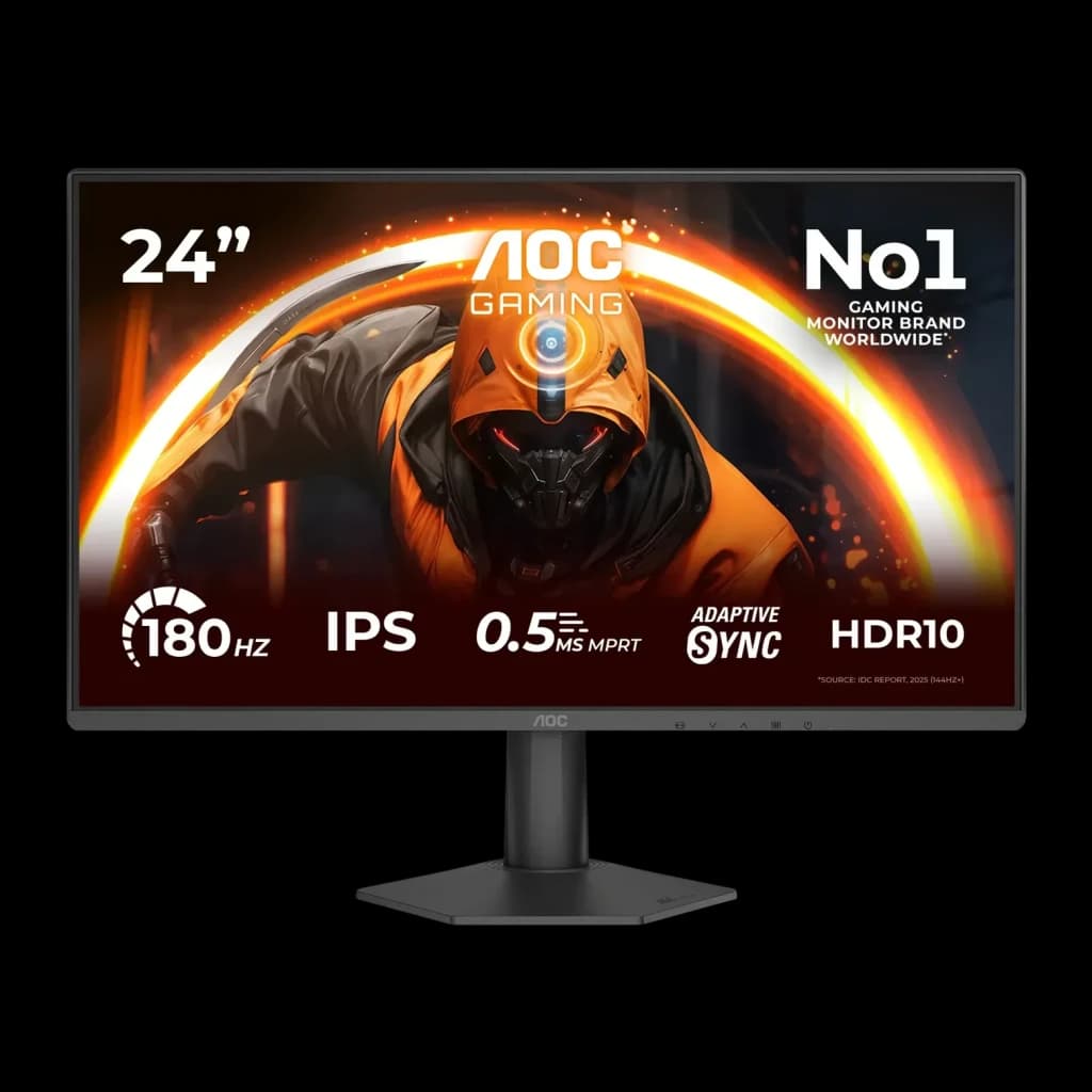 Monitor AOC 23.8 polegadas 180Hz Full HD IPS Preto 24G50F