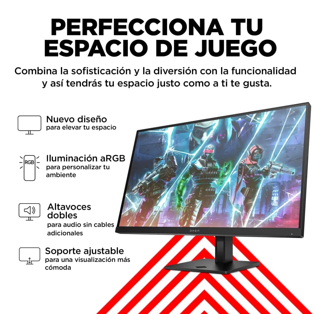 Monitor gaming HP OMEN 27s 27 polegadas 240Hz FHD IPS Preto - design, iluminação aRGB, altifalantes duplos