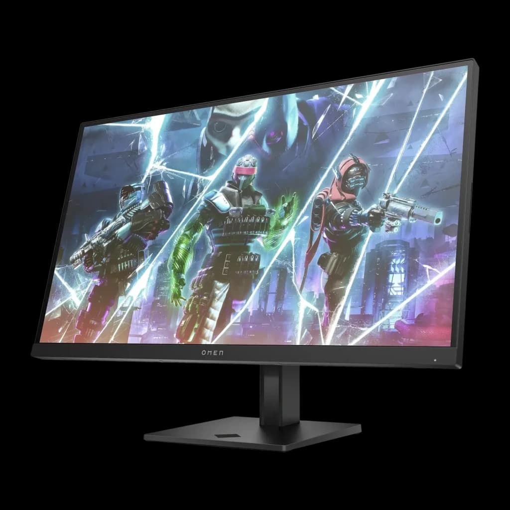 Monitor gaming HP OMEN 27s 27 polegadas 240Hz FHD IPS Preto - ecrã com cena de videojogo e base regulável preta