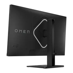Monitor gaming HP OMEN 27s 27 polegadas 240Hz FHD IPS Preto - logo OMEN e luz RGB em forma de losango