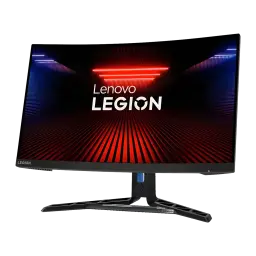Écran gaming Lenovo Legion 27 pouces 240Hz Incurvé FHD VA Noir de Jais R27fc-30 - dalle incurvée avec fond