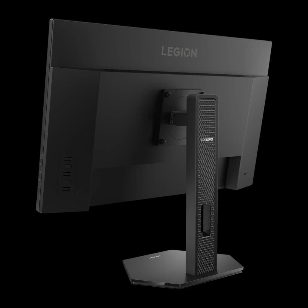 Écran Lenovo Legion 27 pouces 160Hz 4K IPS Noir de Jais 27U-10 - pied à motif hexagonal, logo Legion et ports