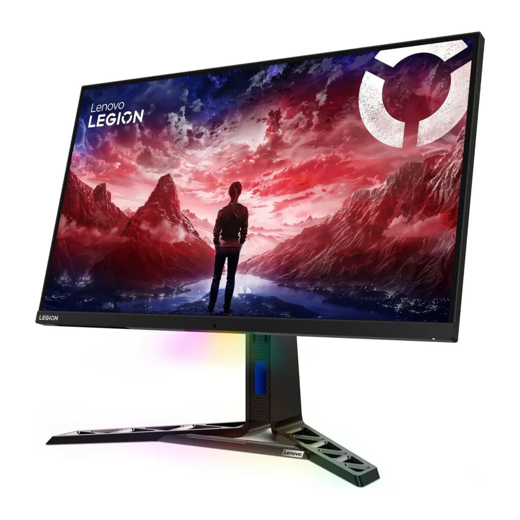 Monitor Lenovo Legion 31.5 polegadas 144Hz 4K IPS Preto Y32p-30 - iluminação RGB na base e parte inferior