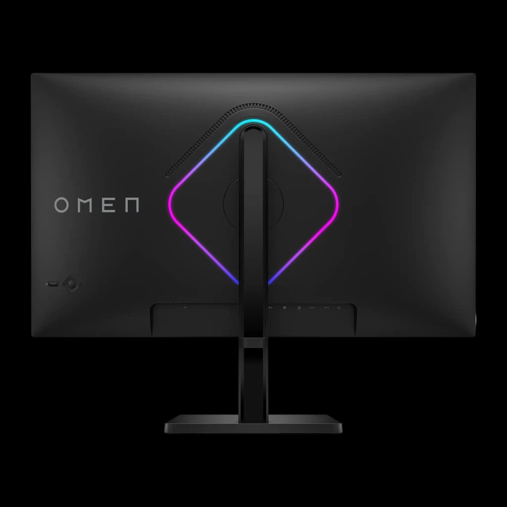Monitor gaming HP OMEN 27qs G2 27 polegadas 240Hz QHD IPS Black 280Hz Preto - iluminação RGB losango e logo