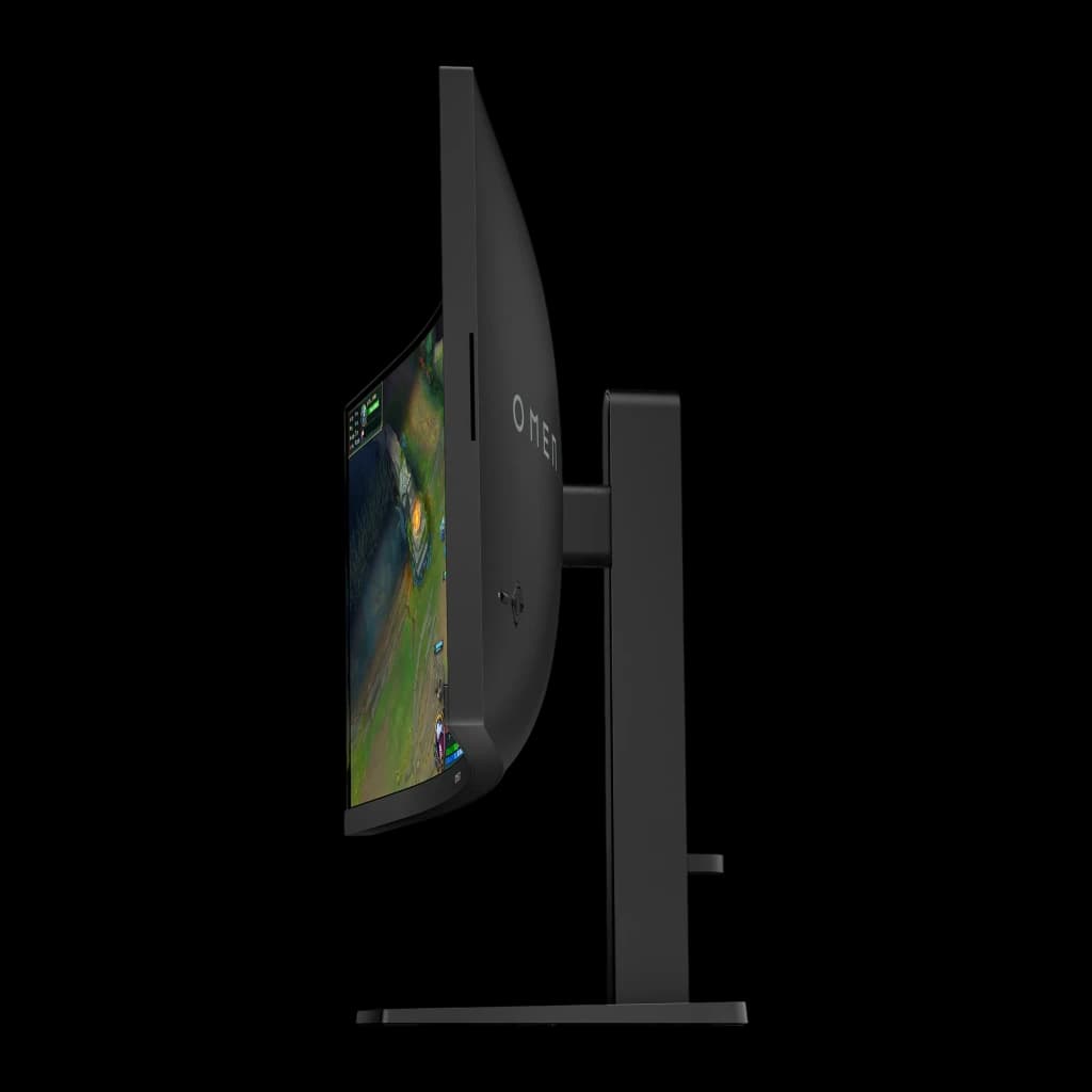 Monitor HP OMEN 34c G2 34 polegadas 180Hz Curvo WQHD VA Preto - perfil fino curvo, suporte ajustável e ecrã