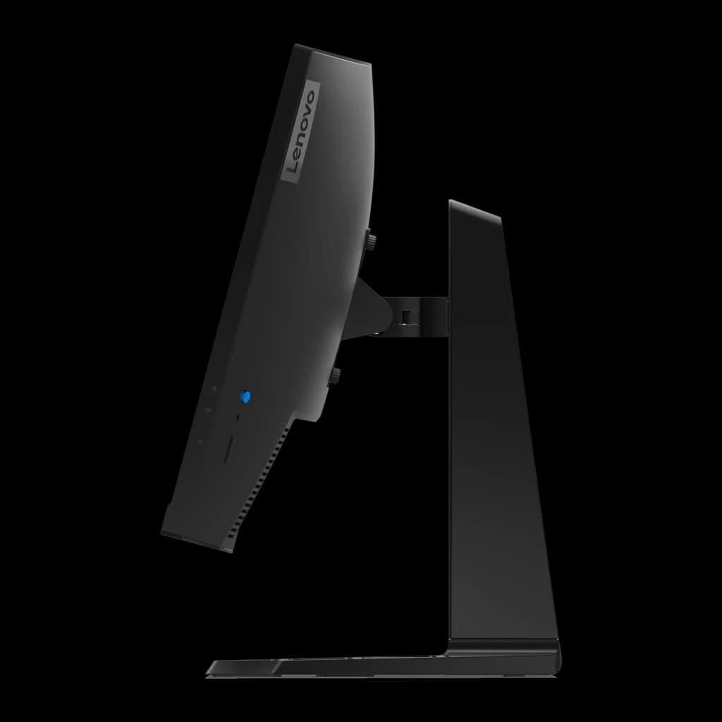 Monitor Lenovo Legion 27 pulgadas 180Hz Curvo QHD VA Negro Azabache R27qc-30 - parte trasera con logo Lenovo