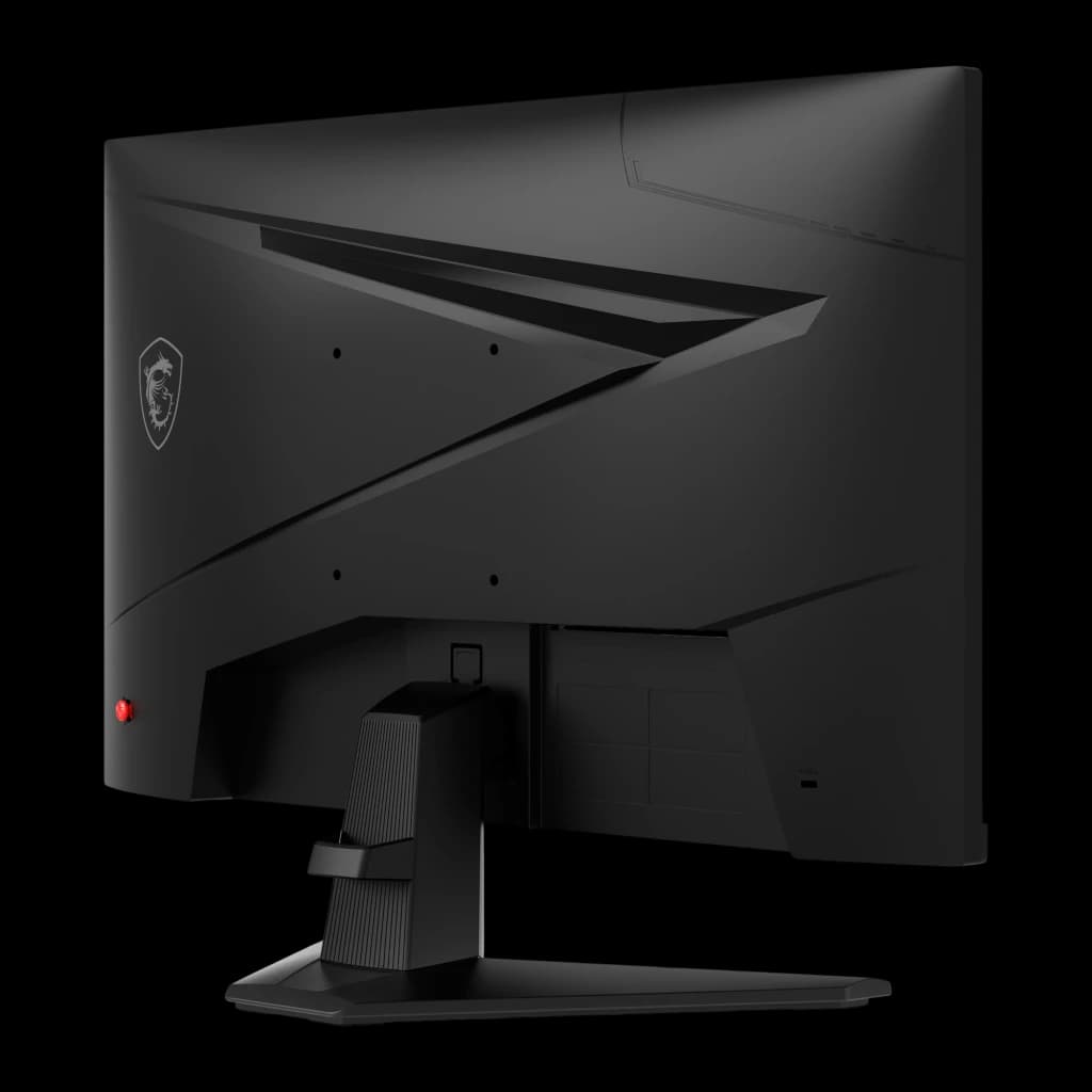 Monitor gaming MSI MAG 244F 23,6 pulgadas 200Hz FHD Rapid IPS Negro - diseño angular con logo MSI y pie