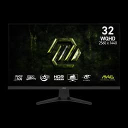 Monitor gaming MSI MAG 325QFDE E18V 31.5 pulgadas 180Hz QHD Rapid VA Negro