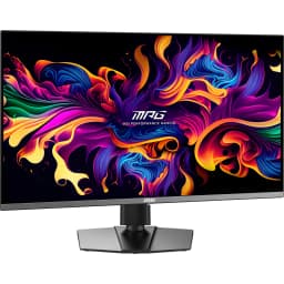Monitor MSI MPG 321URX QD-OLED 31,5 pulgadas 240Hz 4K Negro - pantalla encendida con wallpaper