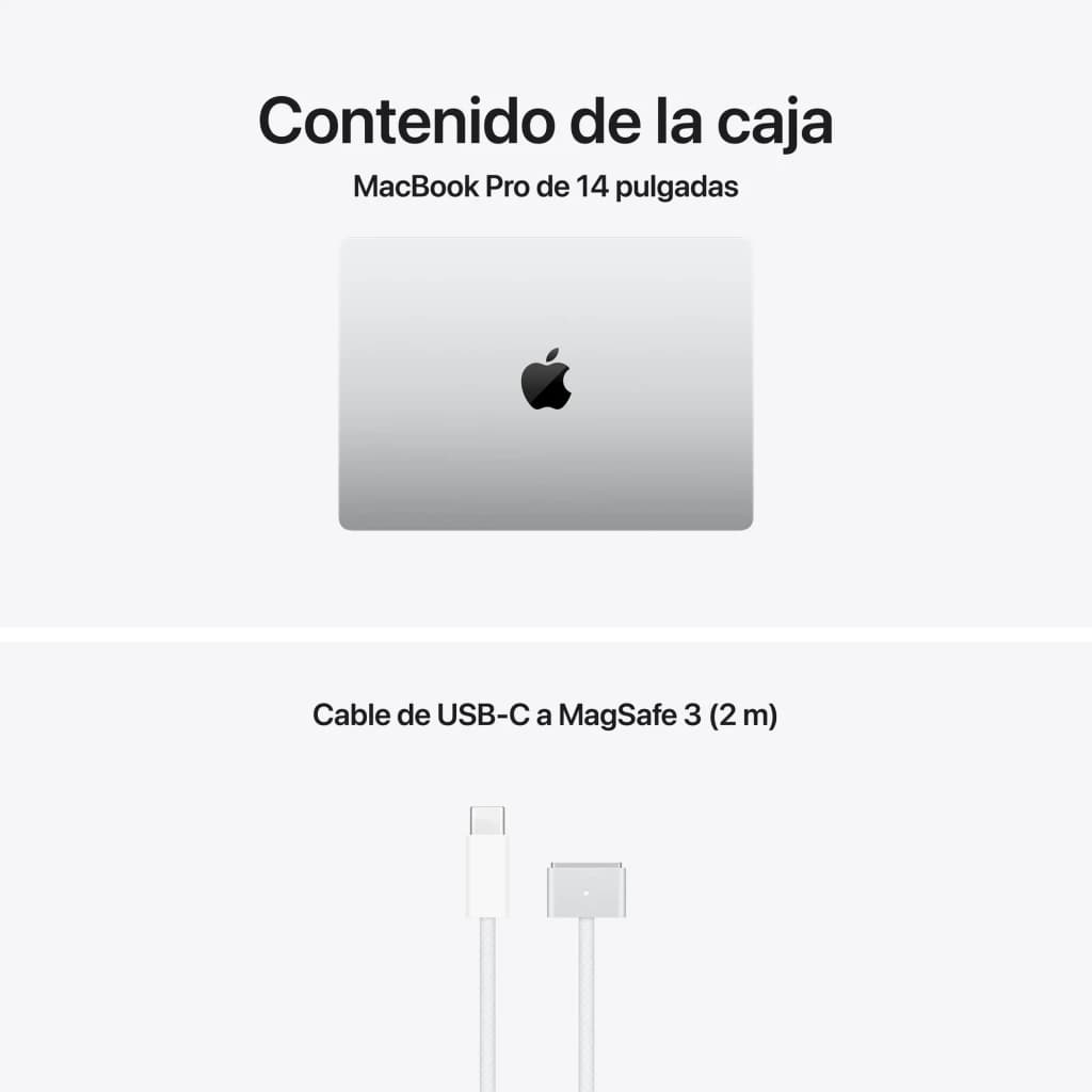 Ordinateur portable Apple MacBook Pro 14 36Go/2To 14,2 pouces Liquid Retina XDR SSD macOS Tahoe Argent - 1600 cd/m²