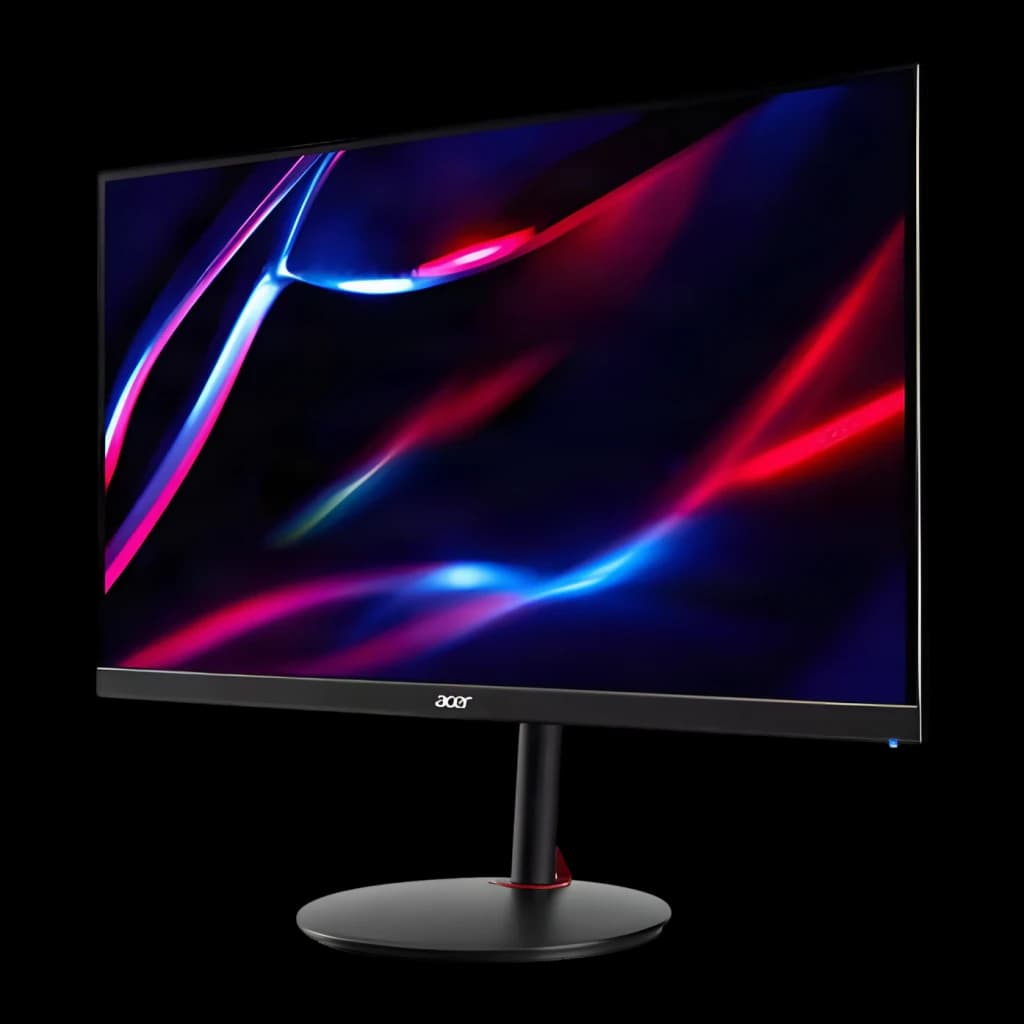 Monitor gaming Acer Nitro 27 polegadas 180Hz QHD IPS Preto XV271UM3bmiiprx - ecrã ligado com fundo
