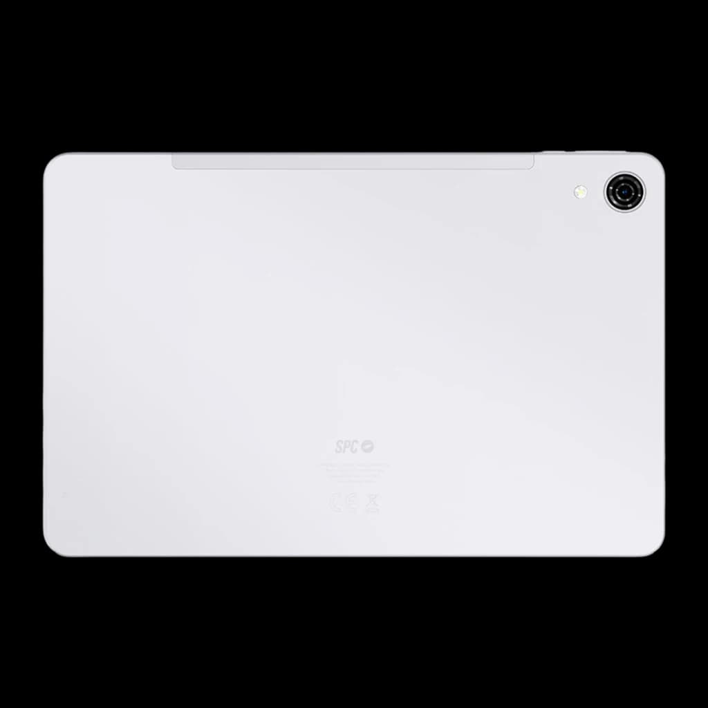 SPC Gravity 6 Pro 4G 6GB/256GB Blanco 12 pulgadas IPS Unisoc T606 8000mAh - carcasa blanca con cámara trasera