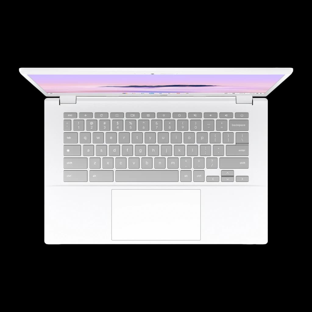 Portable ASUS Chromebook Plus CX34 8 Go/256 Go 14 pouces Full HD Intel Core 3 100U UFS Blanc Nacré CX3402CVA-PQ1339 - 1,2 GHz