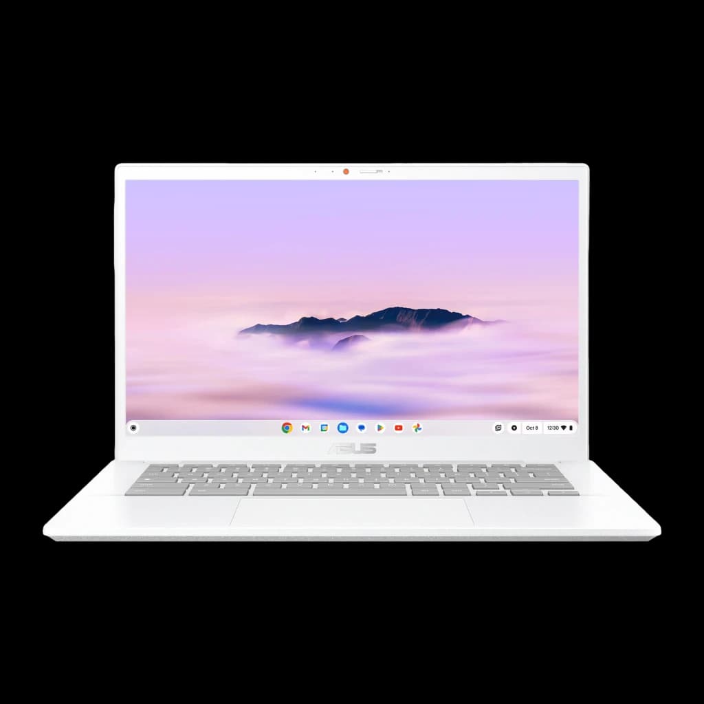 Portable ASUS Chromebook Plus CX34 8 Go/256 Go 14 pouces Full HD Intel Core 3 100U UFS Blanc Nacré CX3402CVA-PQ1339