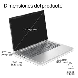 Portátil HP EliteBook 6 G2i Wolf Pro Security Edition 16GB/512GB 14 pulgadas WUXGA Intel Core 5 320 SSD Plata - 300 cd/m²