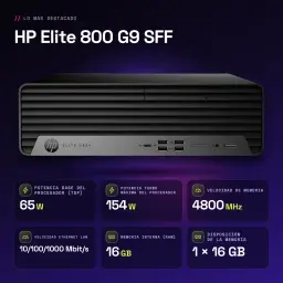 Ordenador Sobremesa HP Elite 800 G9 SFF 16GB/512GB Negro Intel Core i5-14500 SSD Windows 11 Pro - características