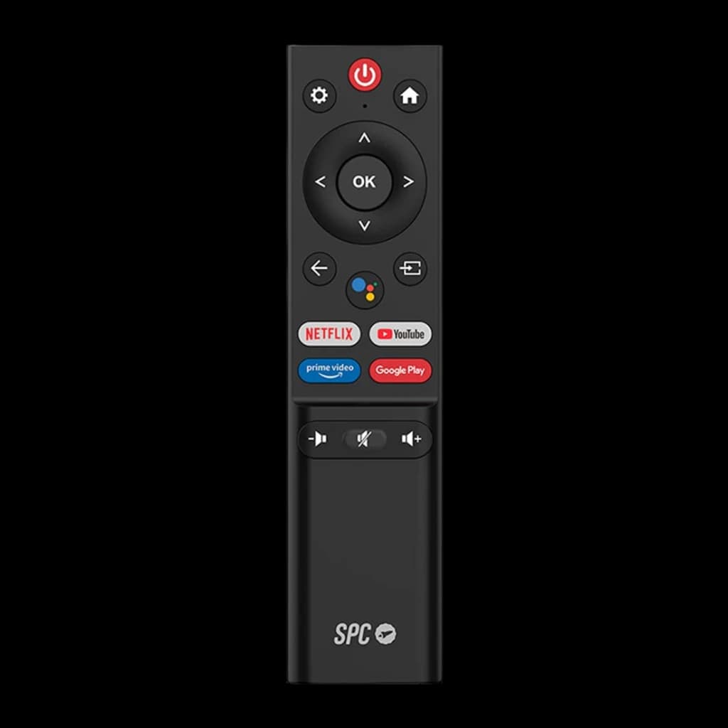Monitor SPC 27 pulgadas Full HD VA 60Hz 16 ms Negro 900027N - vista frontal con botones Netflix, YouTube