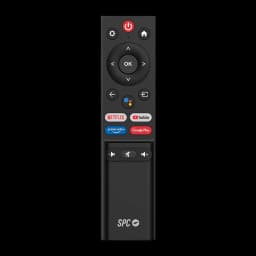Monitor SPC 27 pulgadas Full HD VA 60Hz 16 ms Negro 900027N - vista frontal con botones Netflix, YouTube