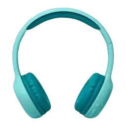 Casque Muse BTB Supra-Auriculaire Bluetooth 13h Bleu M-215 - coussinets et boutons latéraux visibles