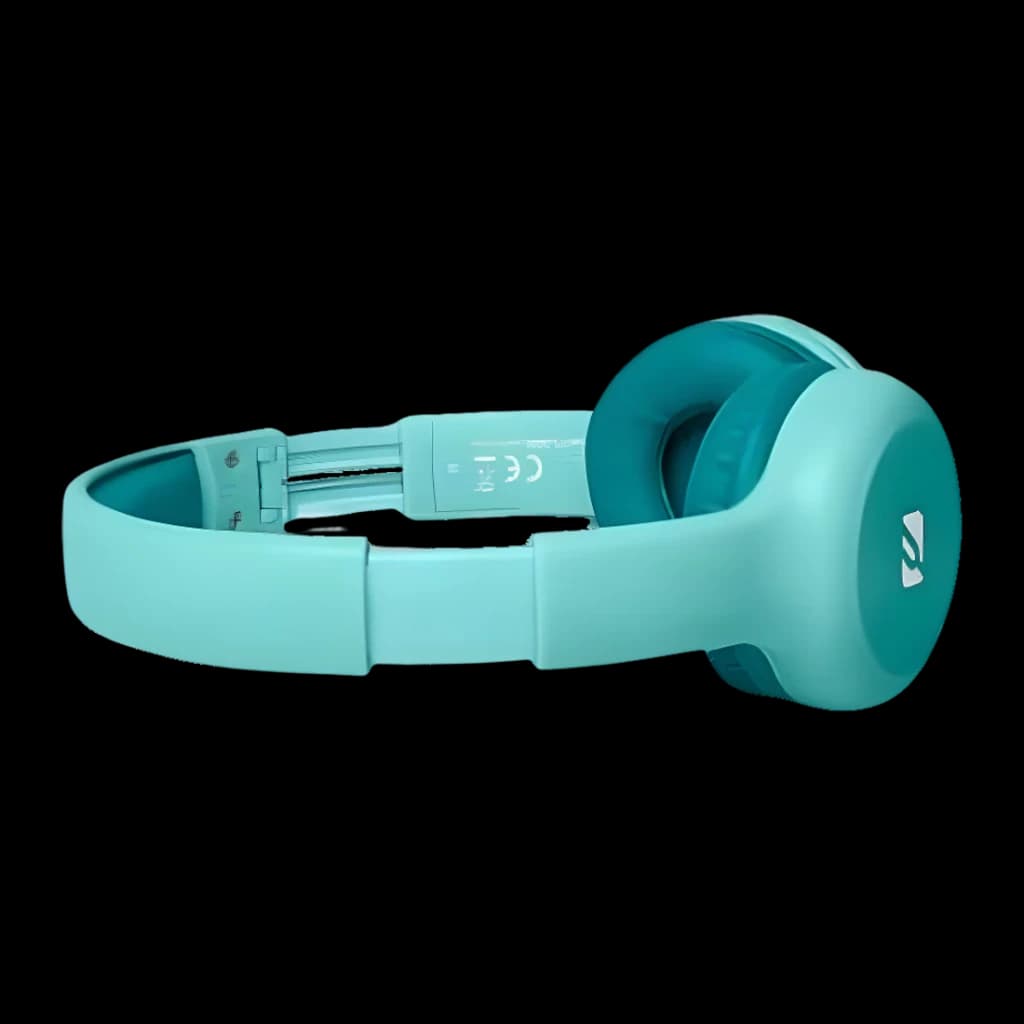 Casque Muse BTB Supra-Auriculaire Bluetooth 13h Bleu M-215 - arceau pliable, coussinets et logo Muse visibles