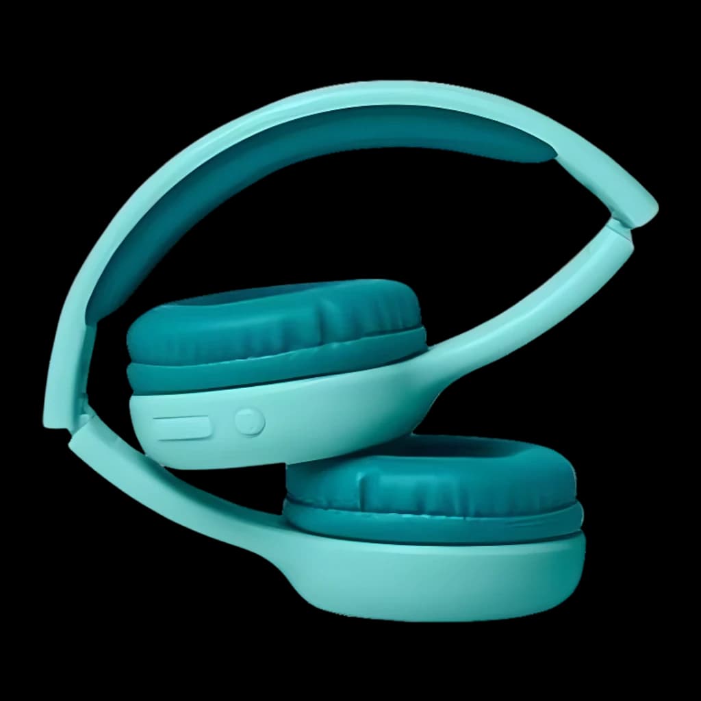 Casque Muse BTB Supra-Auriculaire Bluetooth 13h Bleu M-215 - coussinets et arceau visibles