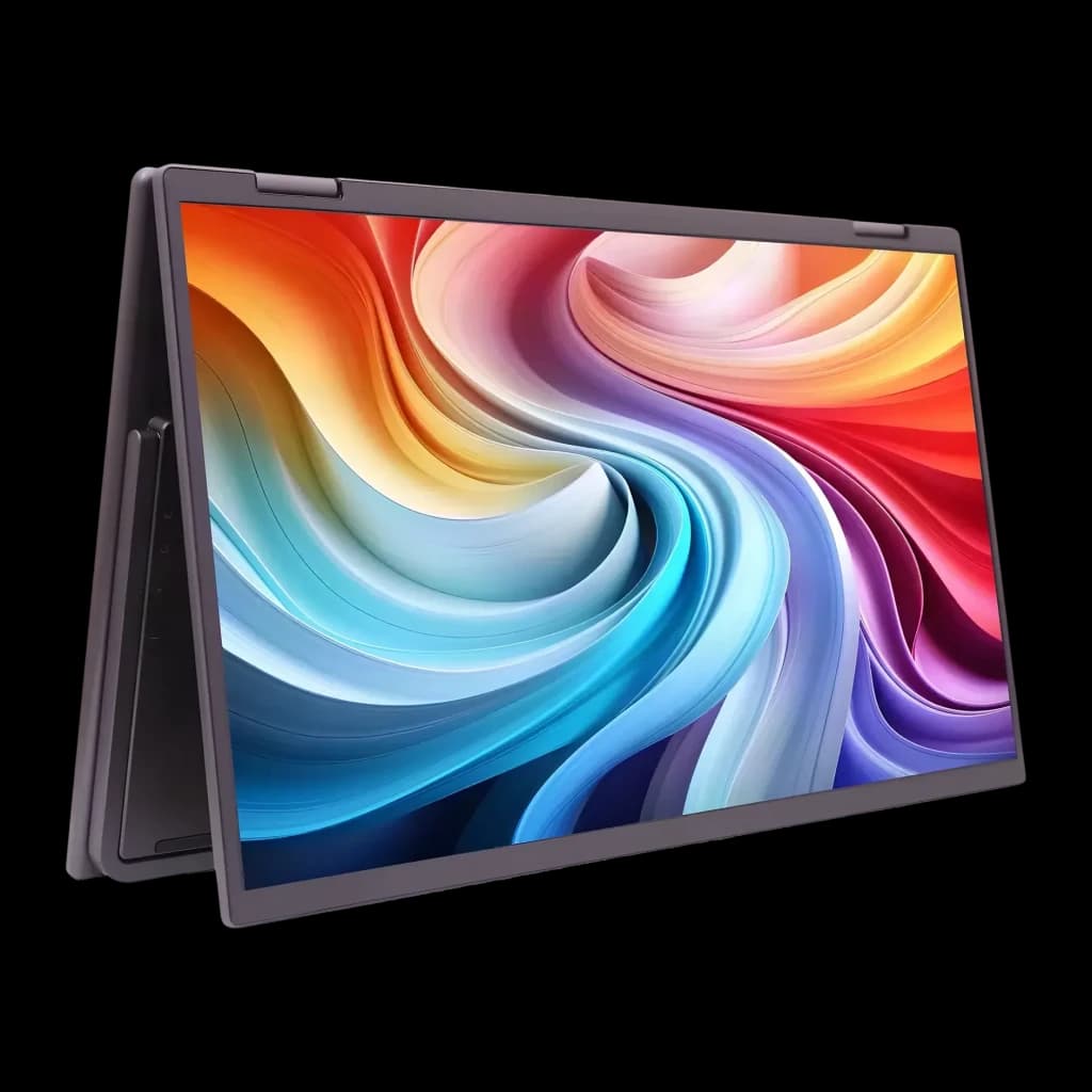 Monitor Portátil Acer 15.6 polegadas FHD IPS 60Hz 8 ms Prata PD163Qbmiuux - modo tenda com ecrã IPS exibindo