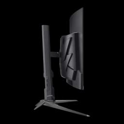Monitor Acer Predator 34 polegadas QD-OLED 240Hz Curvo UWQHD Preto UM.CXXEE.501 - traseira com design angular
