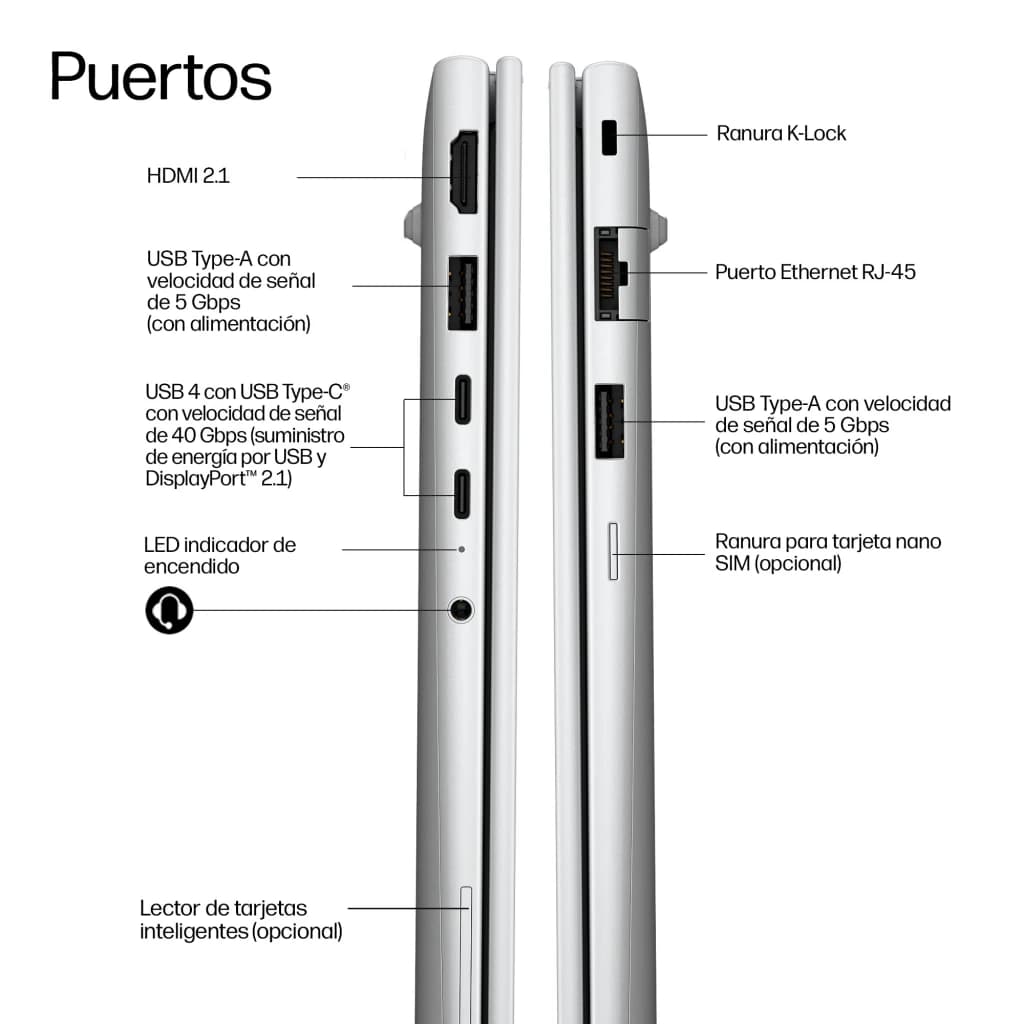 PC portable HP EliteBook 6 G2q 16Go/512Go 14 pouces WUXGA IPS Qualcomm Snapdragon X2 Plus X2P-64-100 SSD Windows 11 Pro