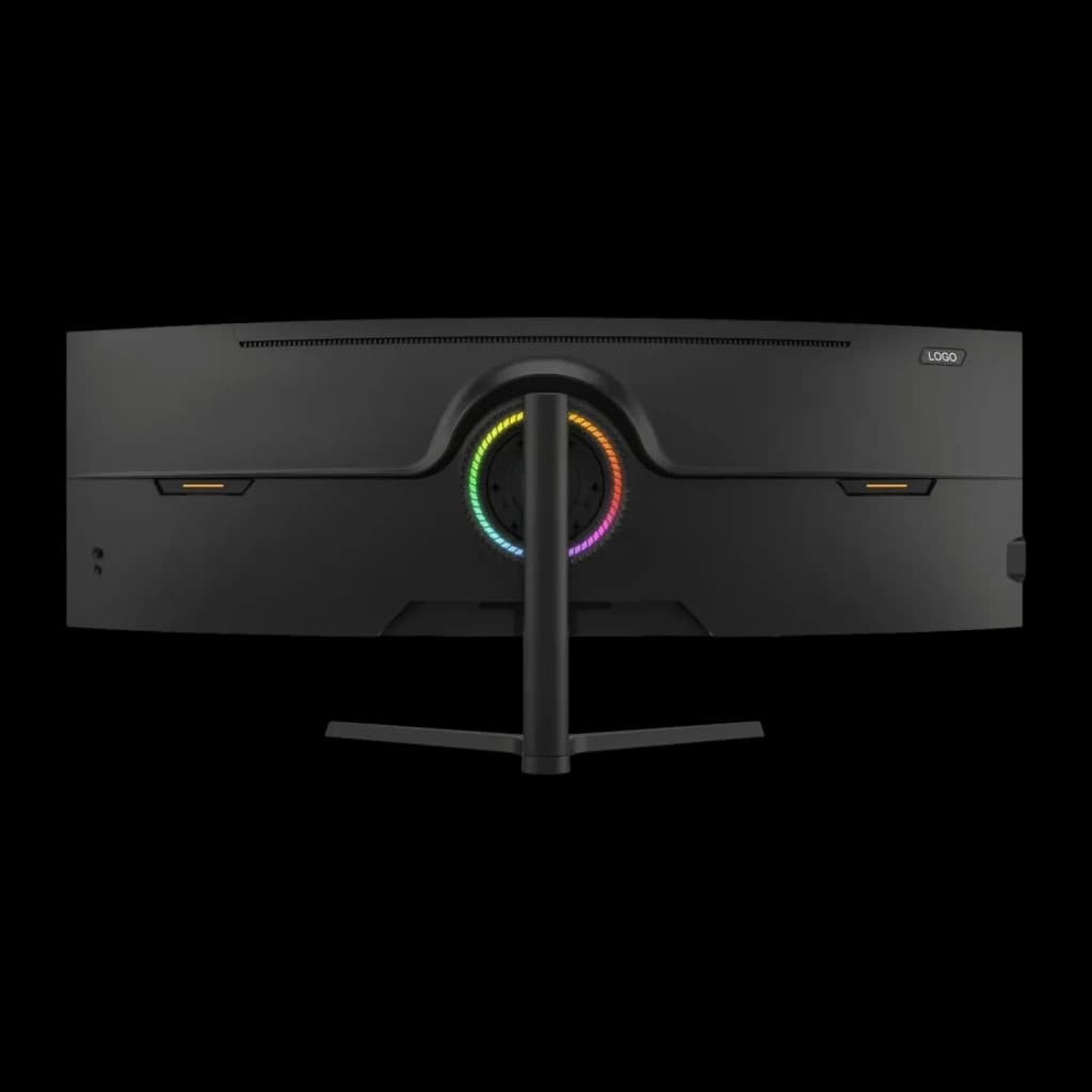 Moniteur Nilox 49 pouces 165Hz Incurvé Dual QHD VA Noir NXM49CRVDC2 - éclairage RGB circulaire sur pied central