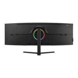 Moniteur Nilox 49 pouces 165Hz Incurvé Dual QHD VA Noir NXM49CRVDC2 - éclairage RGB circulaire sur pied central