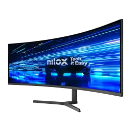 Moniteur Nilox 49 pouces 165Hz Incurvé Dual QHD VA Noir NXM49CRVDC2 - dalle ultrawide incurvée avec logo Nilox
