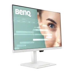 Monitor BenQ 31.5 pulgadas QHD IPS 75Hz 5 ms Blanco GW3290QT - pantalla encendida con interfaz UI y cámara web