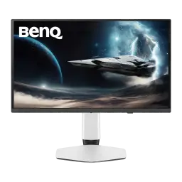 Monitor gaming BenQ MOBIUZ 26,5 pulgadas OLED 240Hz 4K IPS Negro/Blanco EX271UZ - pantalla con escena