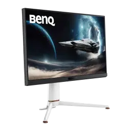 Écran gaming BenQ MOBIUZ 27 pouces 165Hz 4K IPS Noir/Blanc EX271U - écran scène spatiale, pied blanc