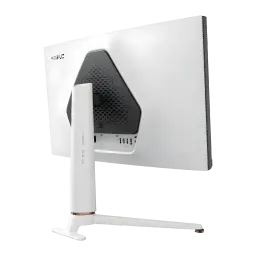 Écran gaming BenQ MOBIUZ 27 pouces 165Hz 4K IPS Noir/Blanc EX271U - panneau arrière noir hexagonal, pied blanc