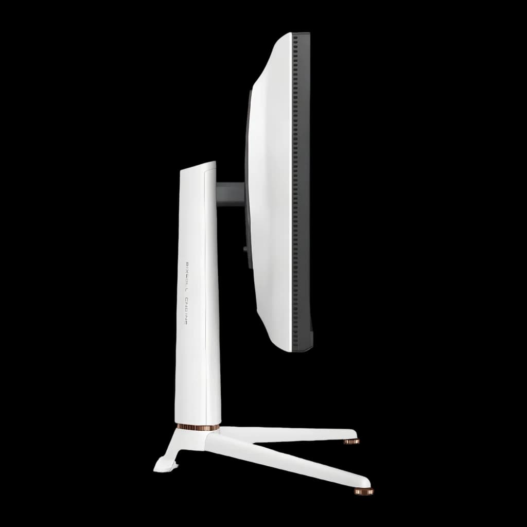Écran gaming BenQ MOBIUZ 27 pouces 165Hz 4K IPS Noir/Blanc EX271U - profil fin, pied blanc avec accents dorés