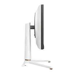 Écran gaming BenQ MOBIUZ 27 pouces 165Hz 4K IPS Noir/Blanc EX271U - profil fin, pied blanc avec accents dorés