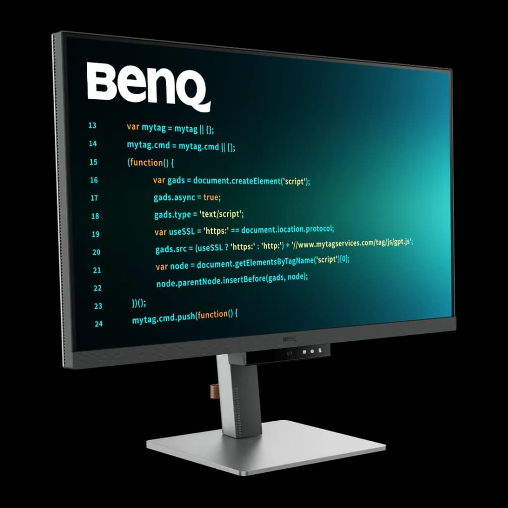 Monitor BenQ 31,5 pulgadas 4K IPS 60Hz 5 ms Negro RD320UA - pantalla con código de programación en colores