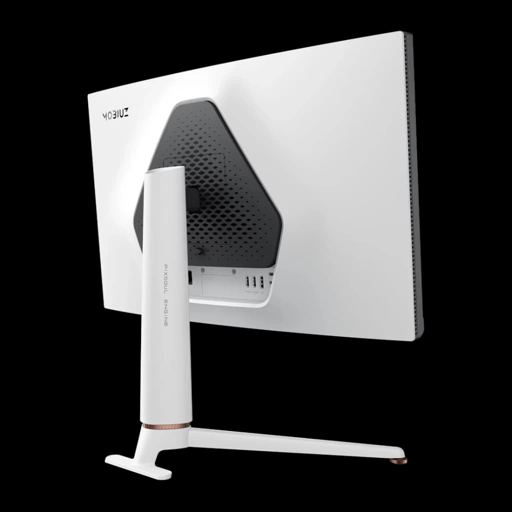 Écran gaming BenQ MOBIUZ EX271Q 27 pouces 180Hz QHD IPS Noir/Blanc - pied blanc avec inscription Pixsoul Engine