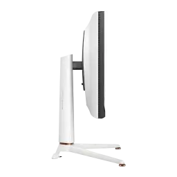 Écran gaming BenQ MOBIUZ EX271Q 27 pouces 180Hz QHD IPS Noir/Blanc - profil fin, pied blanc avec détails cuivrés