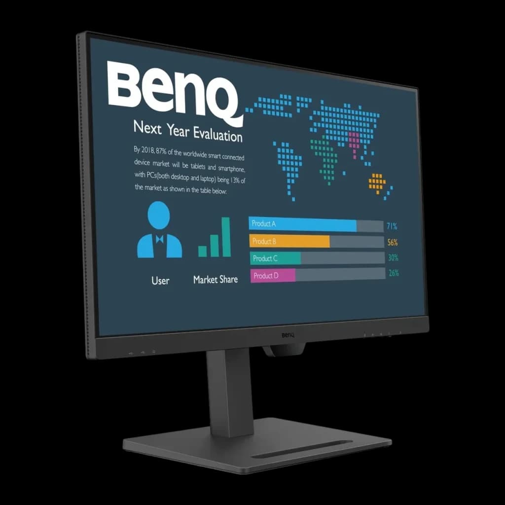 Monitor BenQ 27 pulgadas QHD IPS 75Hz 5 ms Negro BL2790QT - pantalla con dashboard de datos y soporte