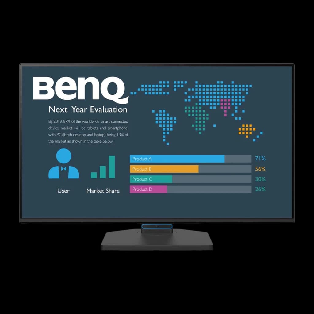 Monitor BenQ 23,8 pulgadas 144Hz Full HD IPS Negro BL2490TC - pantalla con presentación de gráficos y mapa