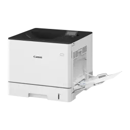 Impresora laser color Canon i-SENSYS WiFi Dúplex Blanco LBP732Cdw - bandeja manual desplegada en el lado