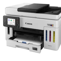 Impresora multifuncion Canon MAXIFY GX6150 MegaTank Tinta Color WiFi Negro - bandeja abierta, pantalla