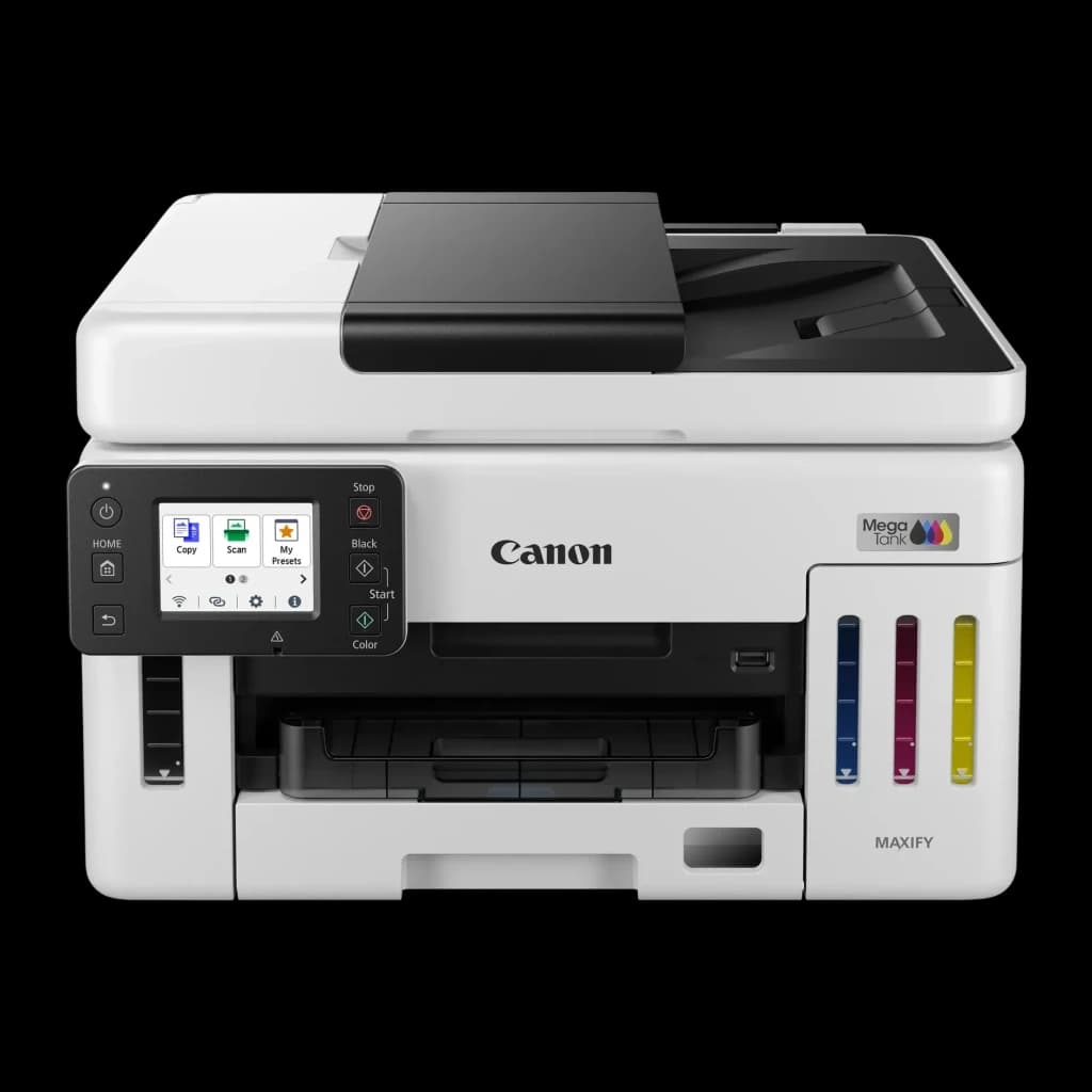 Impresora multifuncion Canon MAXIFY GX6150 MegaTank Tinta Color WiFi Negro - pantalla táctil, depósitos