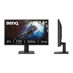 Moniteur BenQ 24 pouces Full HD IPS 120Hz 5 ms Noir GW2490P - écran avec vaisseau spatial