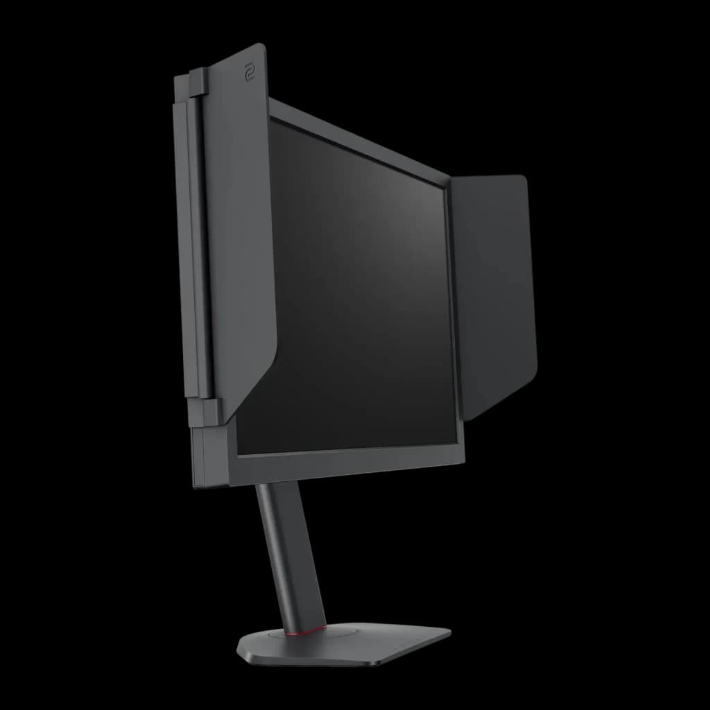 Monitor gaming BenQ ZOWIE 24,1 pulgadas 360Hz QHD Fast TN Negro XQ2566X - parasol lateral desplegado y soporte